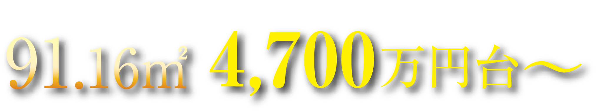 91.16㎡ 第9期以降販売価格 4,700万円台～