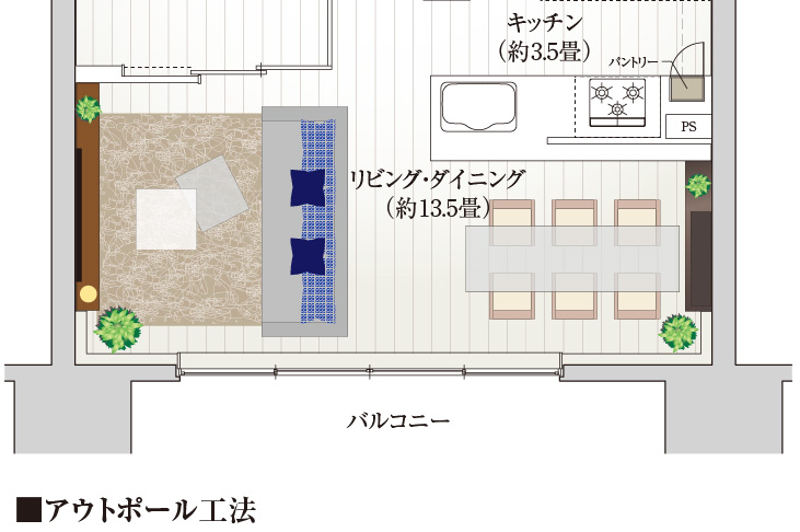 アウトポール工法